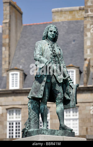 BERTRAND-FRANCOIS MAHE de la Bourdonnais (1669-1753), SAINT-MALO, ILLE-ET-VILAINE (35), Francia Foto Stock