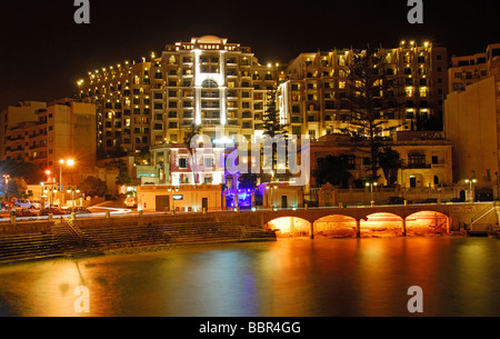 MALTA. Hotel Le Meridien a Balluta Bay, St Julian's. 2009. Foto Stock