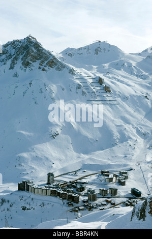 Tignes Ski Resort Francia Foto Stock