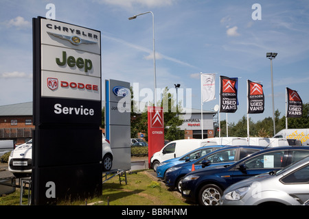 Concessionari auto Ransomes Europark Ipswich Suffolk in Inghilterra Foto Stock