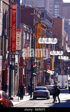 Chinatown Little Bourke Street Melbourne Victoria Australia Foto Stock