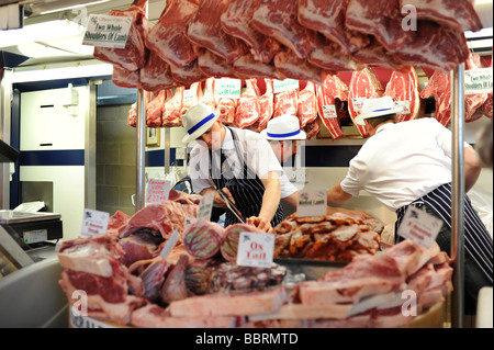 Macellerie contatore a sud dell'Inghilterra Visualizza Southampton Regno Unito Foto Stock