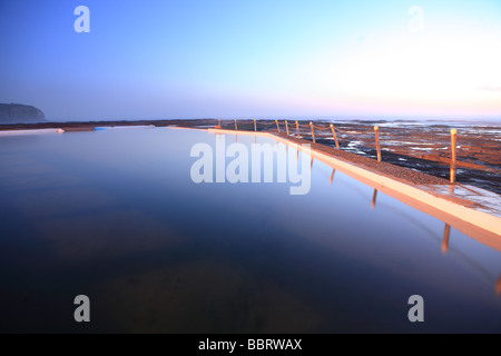 Alba e tramonto a North Narrabeen, Sydney, NSW, Australia Foto Stock