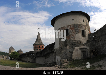 Castello, Kamyanets-Podilsky, Podillya, Ucraina Foto Stock