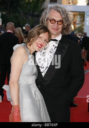 DONATA WENDERS Wim Wenders Burn dopo la lettura di Premiere. 65ESIMO FESTIVAL DEL CINEMA DI VENEZIA LIDO Venezia Italia 27 Agosto 2008 Foto Stock