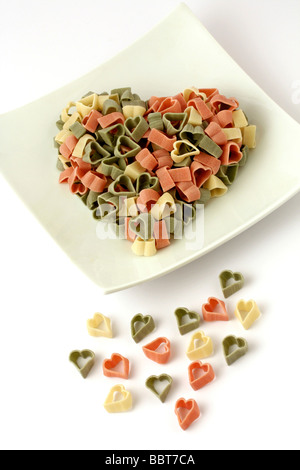 Amore italiano cuore pasta Foto Stock