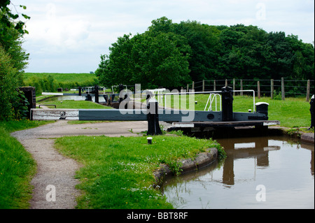 Una delle serrature Tyrley sul Shropshire Union Canal Foto Stock
