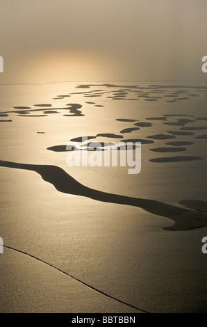 Dubai World isole artificiali nel Golfo Arabico Foto Stock