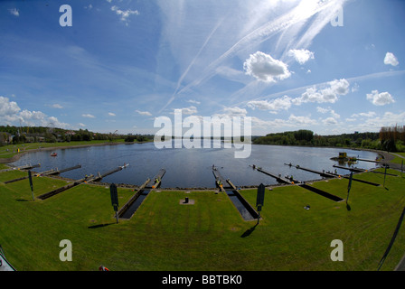 Il canottaggio campionati a Strathclyde Park Nazionale Centro di Canottaggio Scozia Scotland Foto Stock