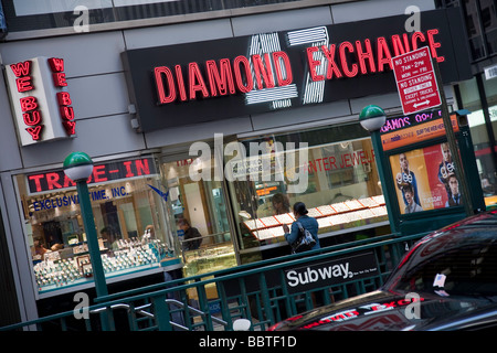 West 47th Street, Diamond Way, New York City, USA 2009 Foto Stock