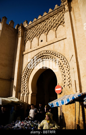 Bab el-Mahrouk, Fez , Marocco, Africa del Nord Foto Stock