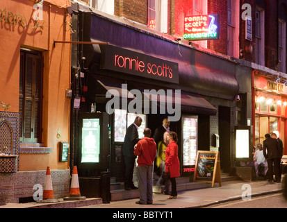 Ronnie Scotts Jazz Club Soho London UK Europa Foto Stock