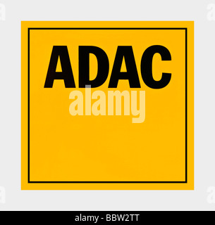 Logo ADAC, Tedesco Automobile Association Foto Stock