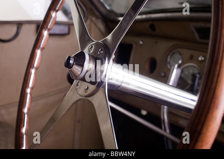 Dettaglio di un 937 Bugatti 57s Atalante auto sportiva bene volante design Foto Stock