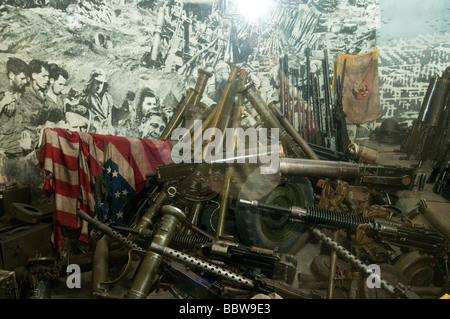 Patria vittoriosa guerra di liberazione Museum di Pyongyang Corea del Nord Foto Stock