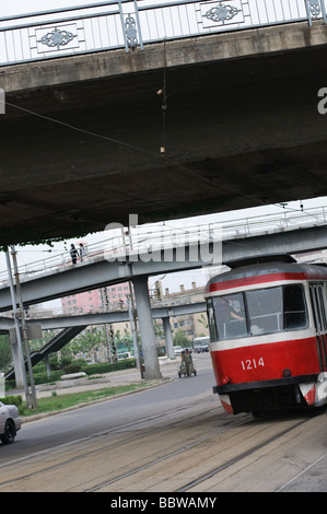 Street Shots Pyongyang Corea del Nord Foto Stock