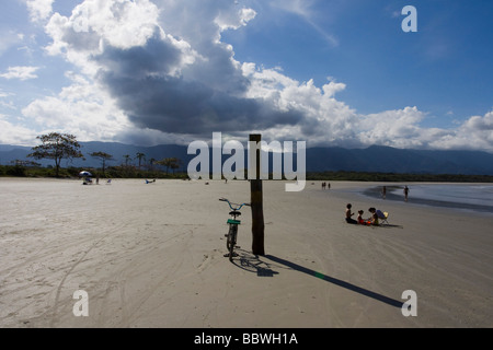 Spiaggia di Bertioga, São Paulo Foto Stock