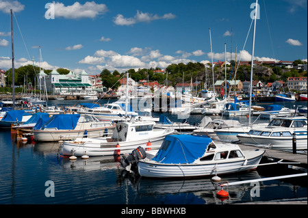 Porto di Stromstad sulla costa di Bohuslan in Svezia Foto Stock