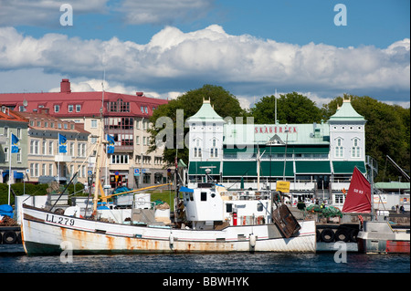 Porto di Città di Stromstad sulla west coast bohusan in Svezia Foto Stock