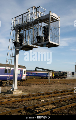 Classe 08 deviatore 08 788 spostando il caledonian sleeper Inverness Scozia Scotland Foto Stock