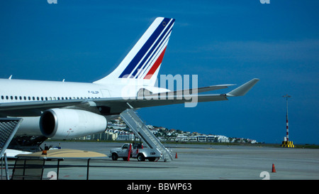 Air France Airbus A340 Princess Juliana International Airport St Martin Caraibi Foto Stock