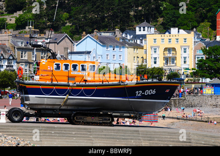 RNLI scialuppa di salvataggio, Llandudno, il Galles del Nord Foto Stock