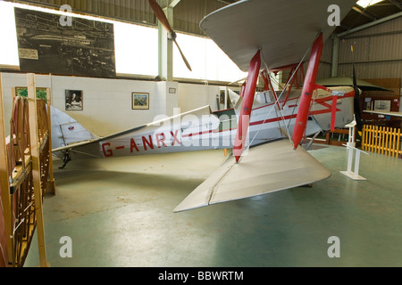 De Havilland aeromobile Heritage Center Museo di zanzara , DH82A Tiger Moth 2 posti in tandem aperto formazione prima biplanare volato 1931 Foto Stock