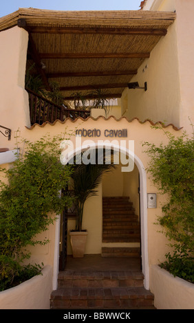 Ingresso di Roberto Cavalli shop a Porto Cervo, Sardegna Foto Stock