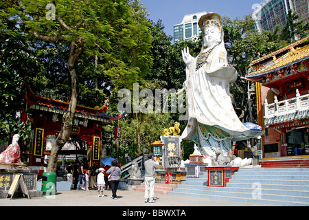 Kuan Yin statua, Repulse Bay, località balneare, Hong Kong, Cina, Asia Foto Stock