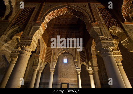 Tombe Saadiane a Marrakech in Marocco Foto Stock