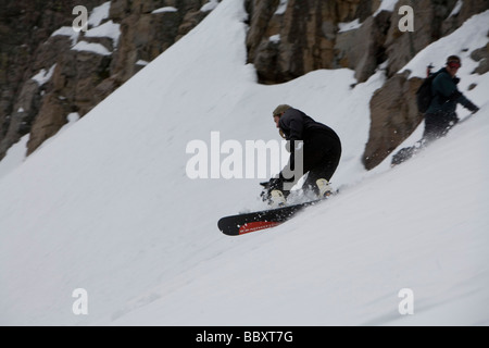 Tahoe Backcountry escursioni con le racchette da neve Sci e Snowboard Foto Stock