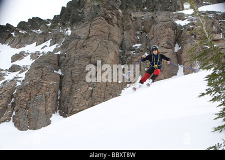 Tahoe Backcountry escursioni con le racchette da neve Sci e Snowboard Foto Stock