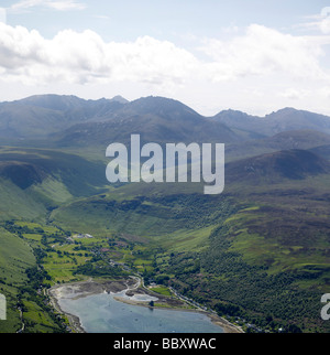 Lochranza e cadde di capra, Isle of Arran, Scozia occidentale Foto Stock