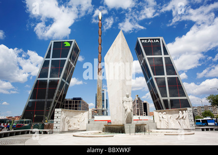 Plaza de Castilla Financial District, Madrid, Spagna Foto Stock