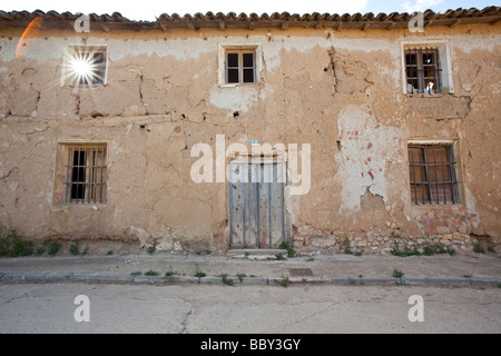 Agriturismo abbandonati Foto Stock