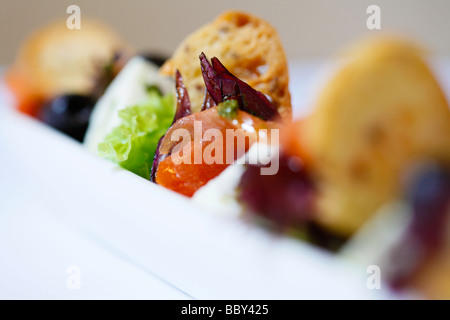 Insalata di Feta cibo dal Cielo Ristorante a Brindleyplace Birmingham Inghilterra Foto Stock