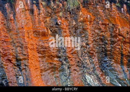 Le formazioni rocciose. La Fata Piscine, Allt Coir' un' Mhadaidh, coire na Creich, Glen fragile, Minginish, Isola di Skye in Scozia, Regno Unito Foto Stock
