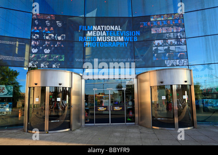 Ingresso Museo National Media, Bradford, West Yorkshire, Inghilterra, Regno Unito. Foto Stock