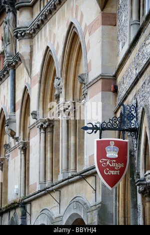 Winchester Guildhall e Re della Corte Winchester Hampshire Inghilterra Foto Stock