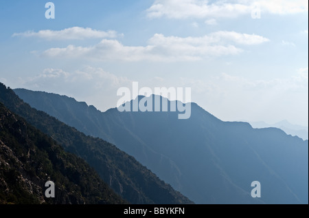 Sabah Asir provincia vista delle montagne da Al Soudan area Foto Stock