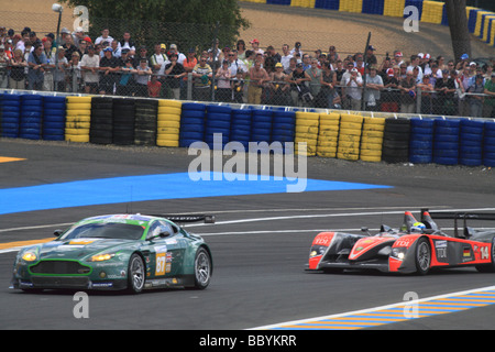 Le Mans 2009 24ore di gara automobilistica sarthe Francia Foto Stock