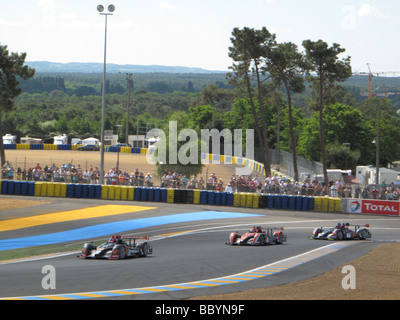 Le Mans 2009 24ore di gara automobilistica sarthe Francia Foto Stock