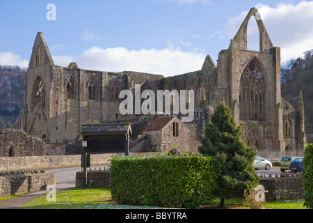 Tintern Abbey, Wye Valley, South Wales, Regno Unito, Europa Foto Stock