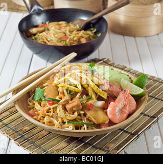 Mee goreng Indonesia Malaysia Singapore noodles fritti cibo Foto Stock