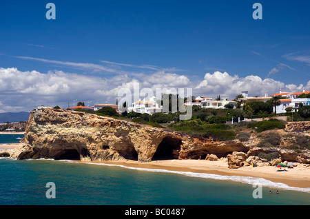 Pintadinho Beach, Nr, Ferragudo Algarve Portogallo. Foto Stock