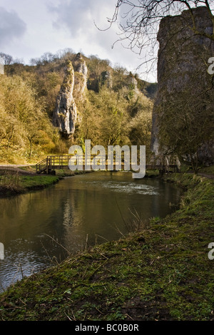 Pickering Tor,Dovedale,Parco Nazionale di Peak District, Derbyshire, Inghilterra Foto Stock