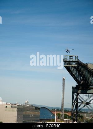 Idrovolante attorno alla terra sul fiume Clyde Foto Stock