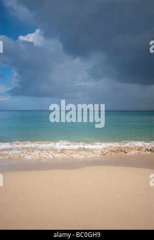 Aria di tempesta off Corbis Bay in Cornovaglia Foto Stock
