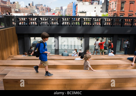 La Tenth Avenue square in linea alta park Foto Stock