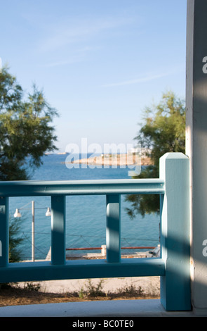 La grecia isola greca islands isola Greca di Paros Visualizza guida blu classica architettura generica comune ombra logaras ombre cyclade Foto Stock